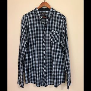 Ben Sherman Plaid Checkered Shirt Sz 2XL